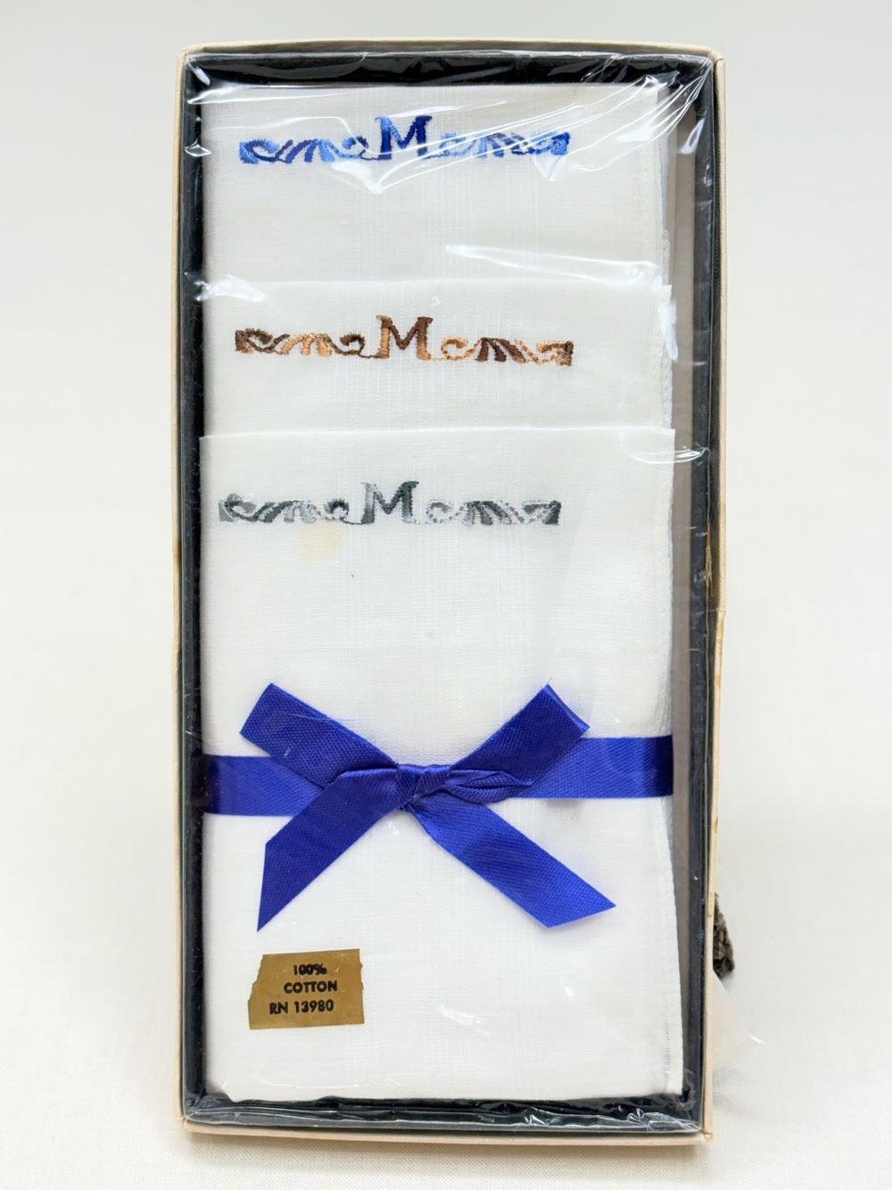 VGT Valencia Handkerchiefs Letter M Monogram Sealed Set of 3